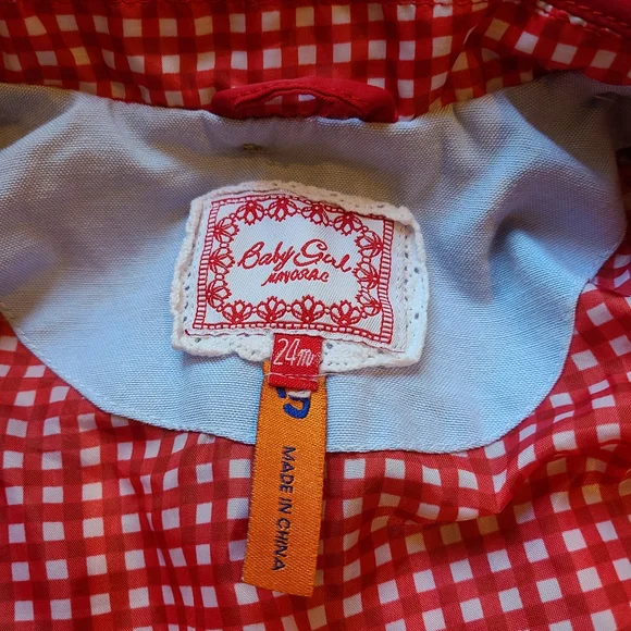 Baby Gal Mayoral Raincoat with Removable Hood Size 24M